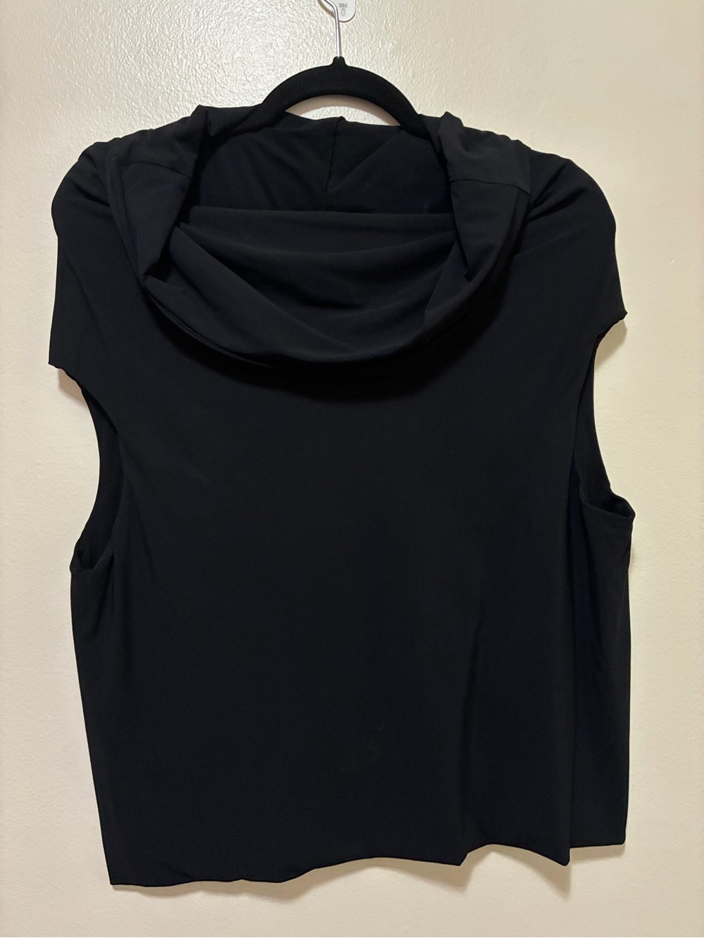 Marithe Francois Girbaud Black Sleeveless Cowl Neck Tank size 10
